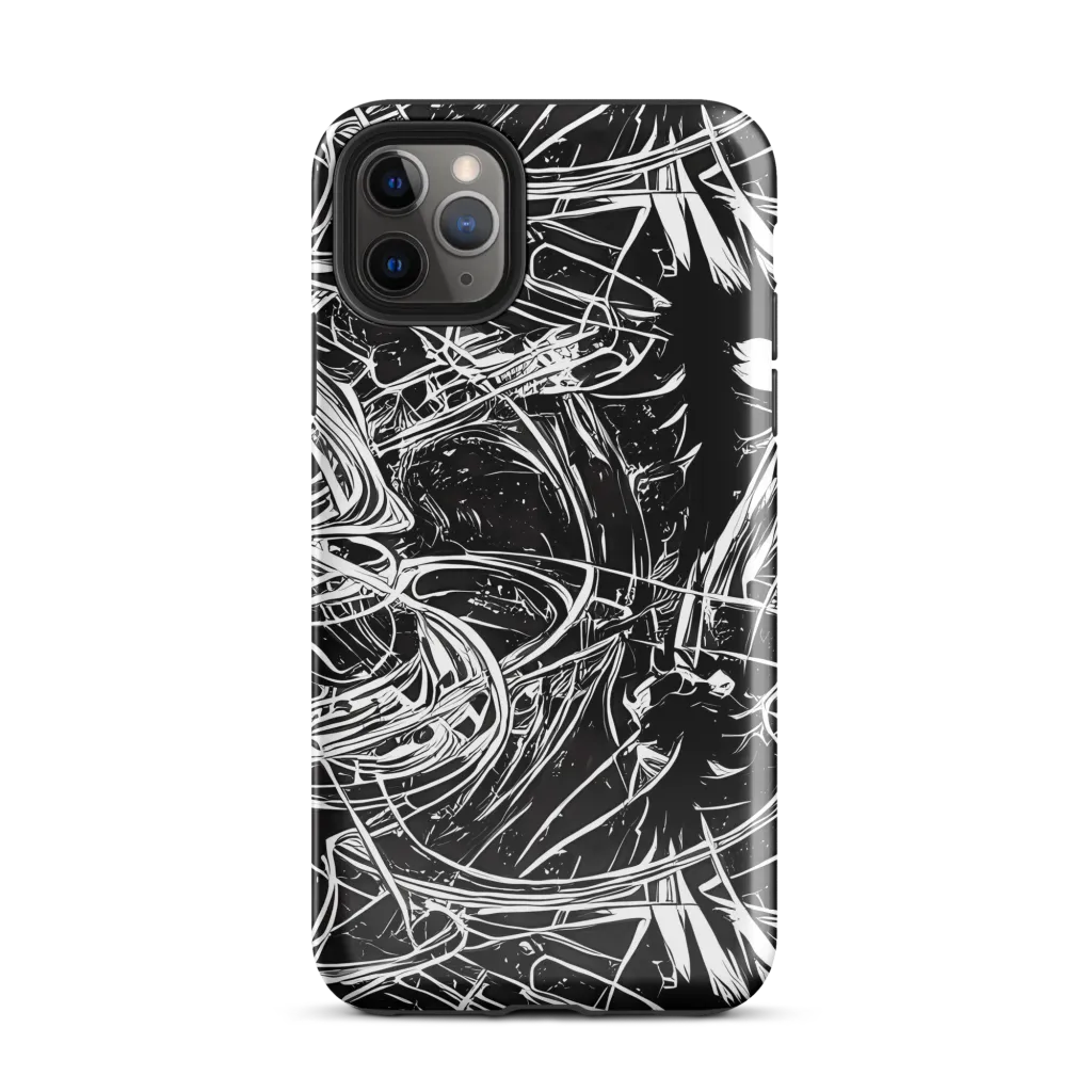 Noir Current on Tough Case for iPhone® — Front