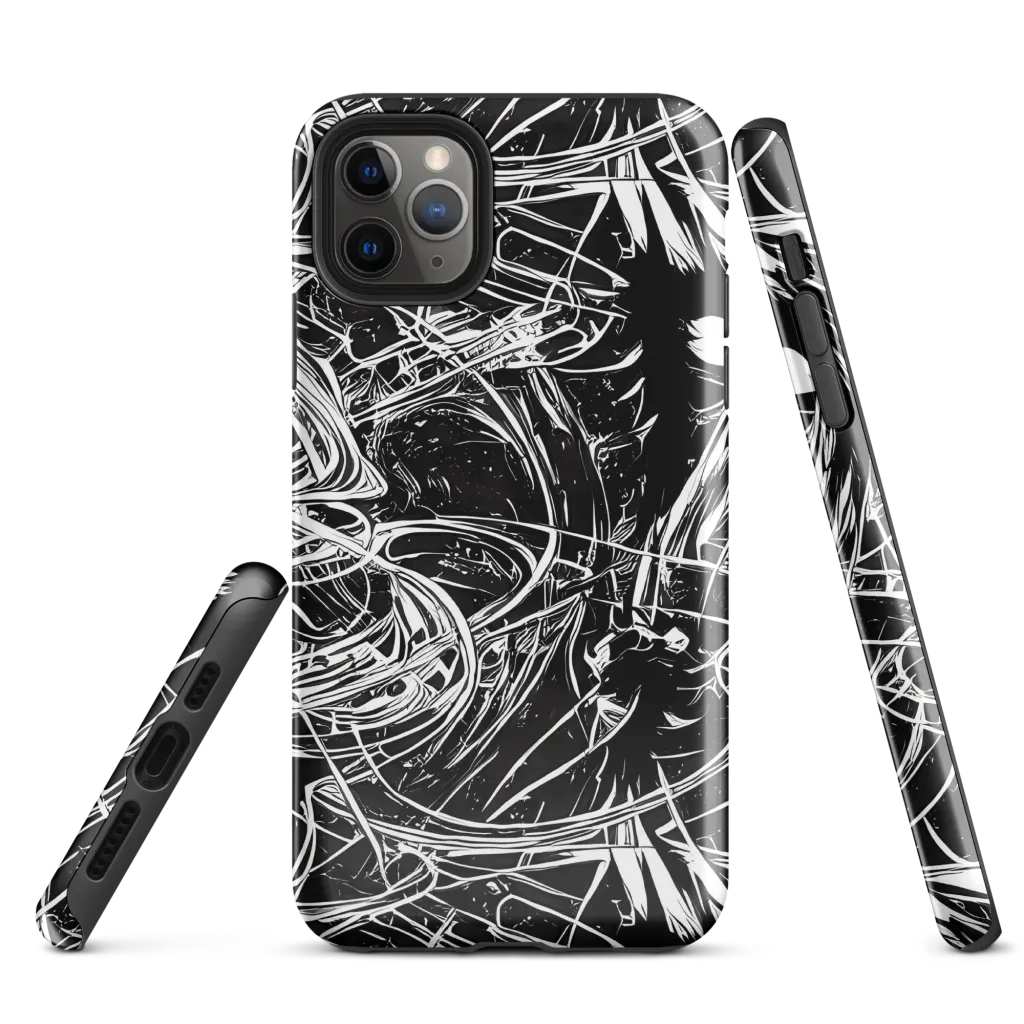 Noir Current on Tough Case for iPhone® — Front