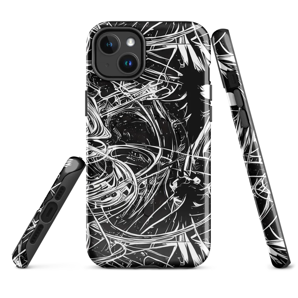 Noir Current on MagSafe Tough Case for iPhone® — Front