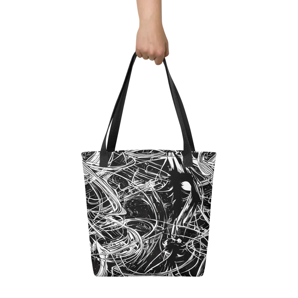 Noir Current on Tote Bag — Front