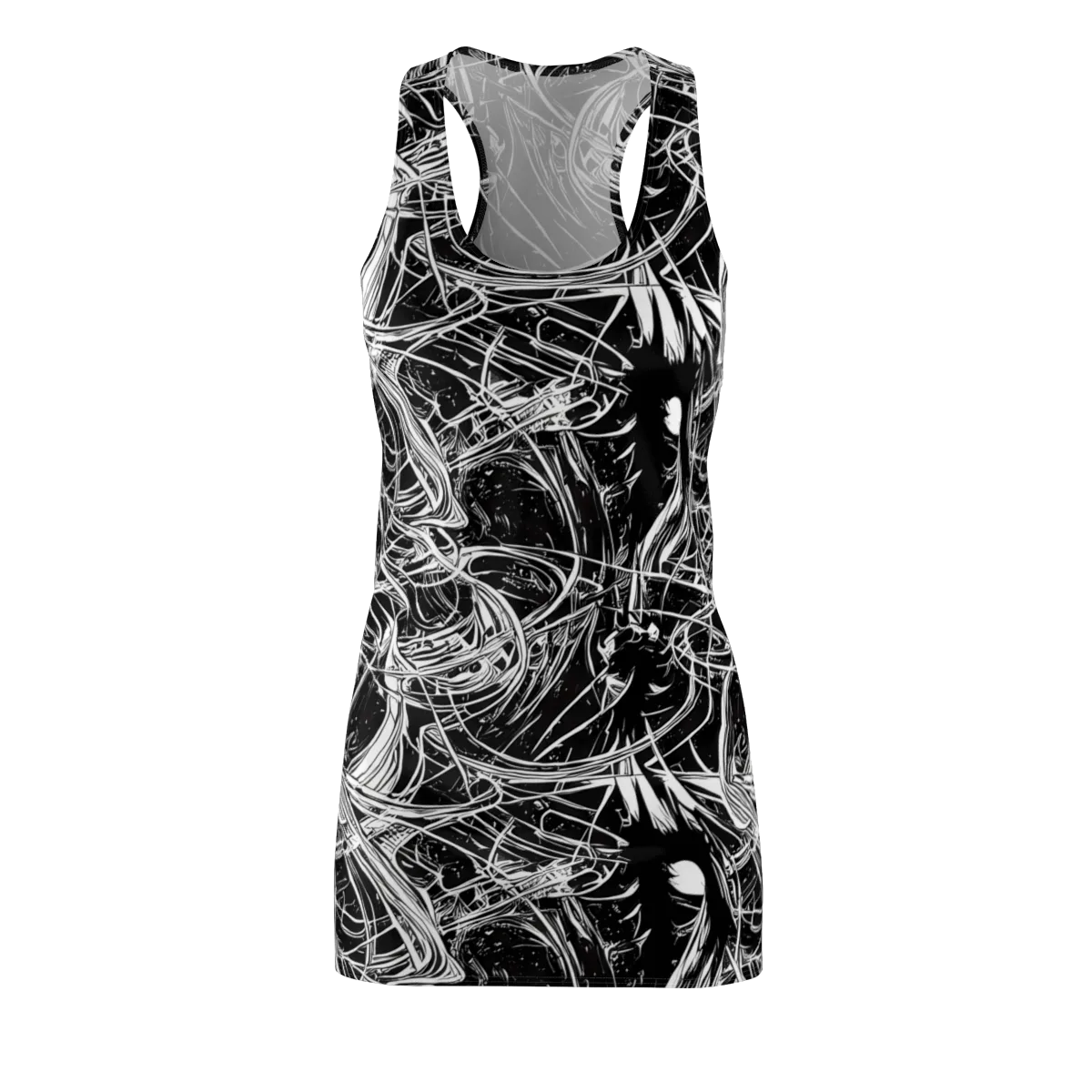 Noir Current on Racerback Dress — Front
