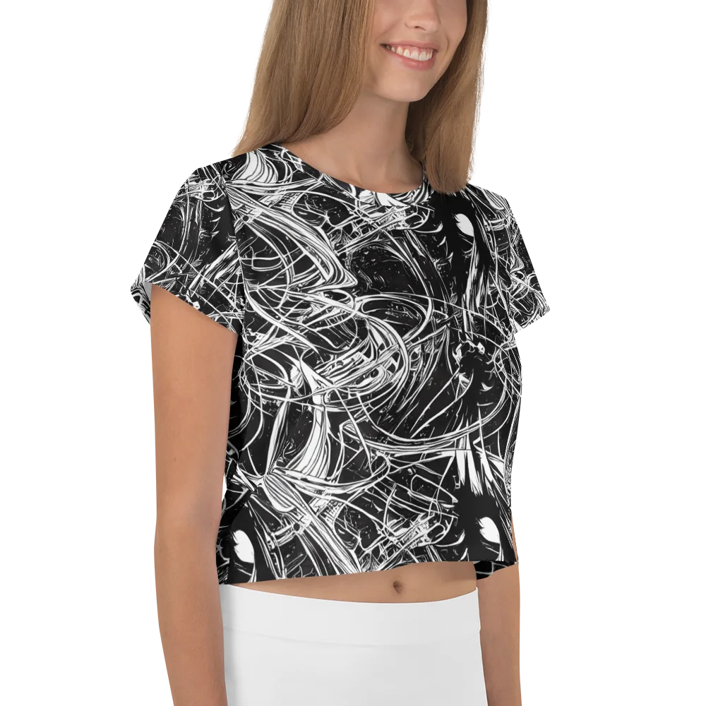 Noir Current on Crop Tee — Right