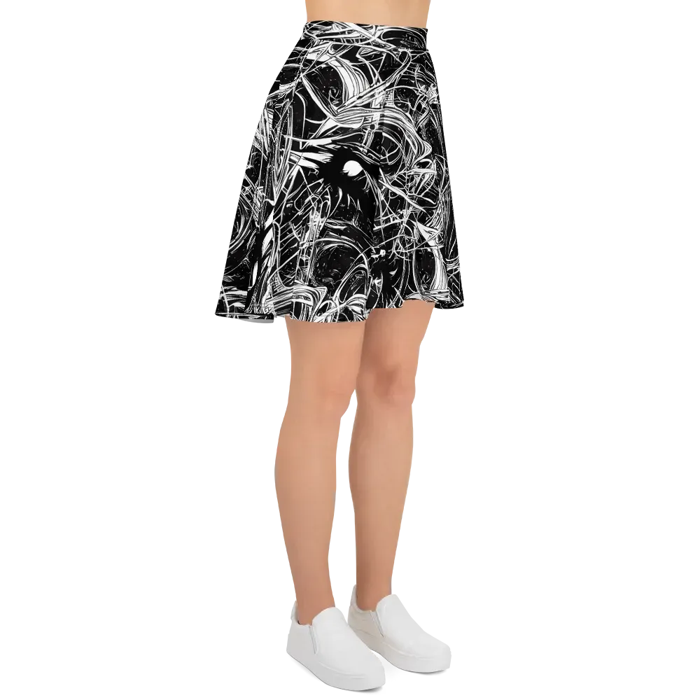 Noir Current on Skater Skirt — Right