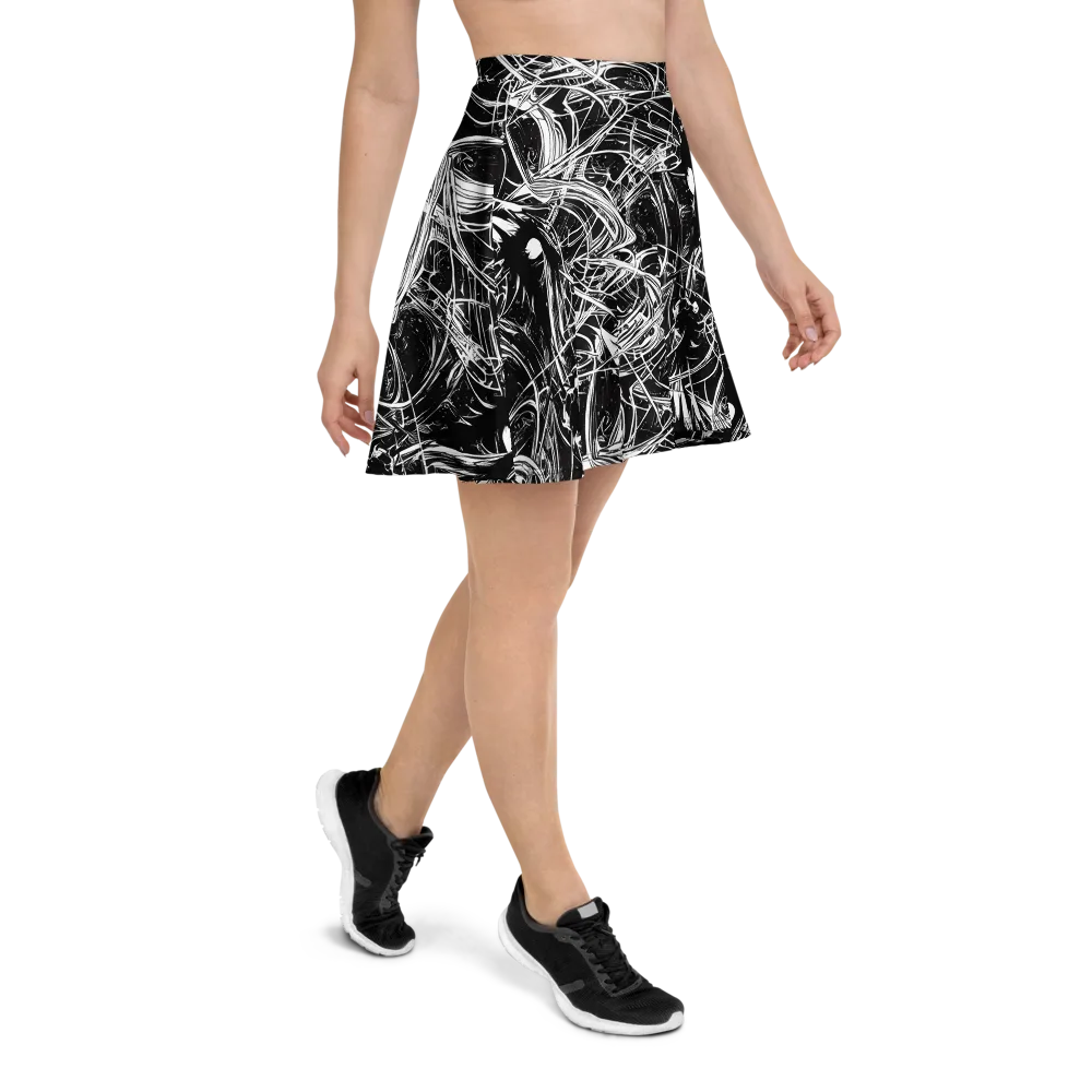 Noir Current on Skater Skirt — Right
