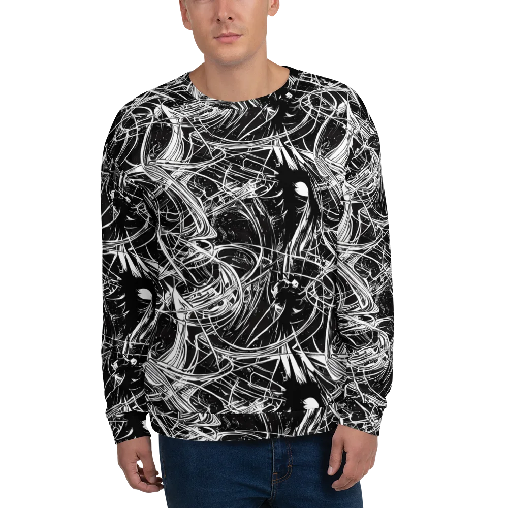 Noir Current on Sweatshirt — Front