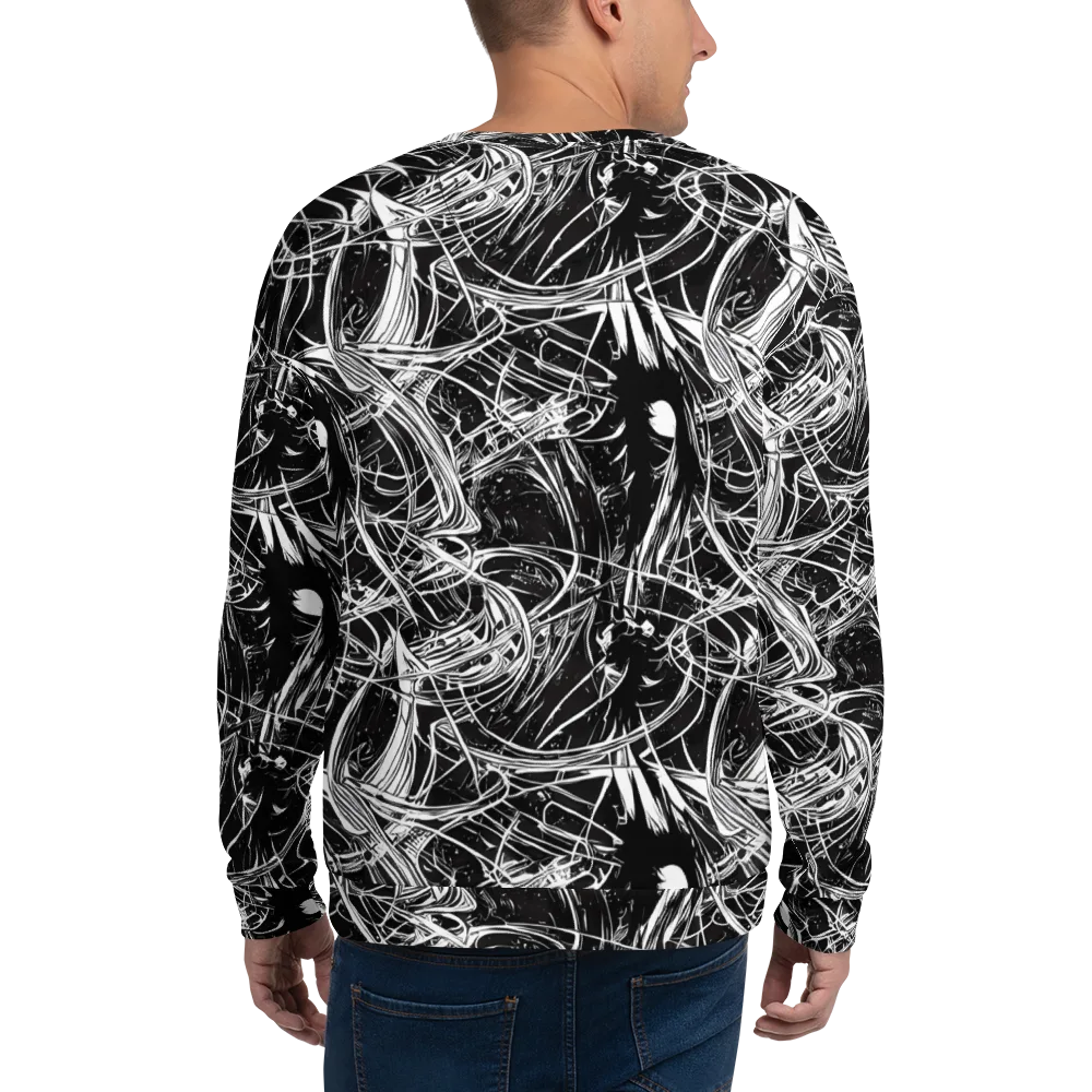 Noir Current on Sweatshirt — Back