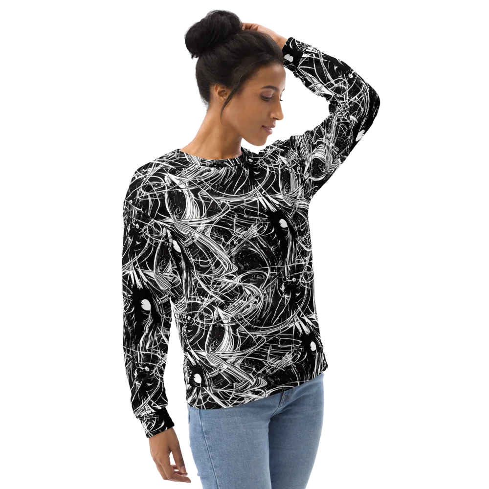 Noir Current on Sweatshirt — Right Front