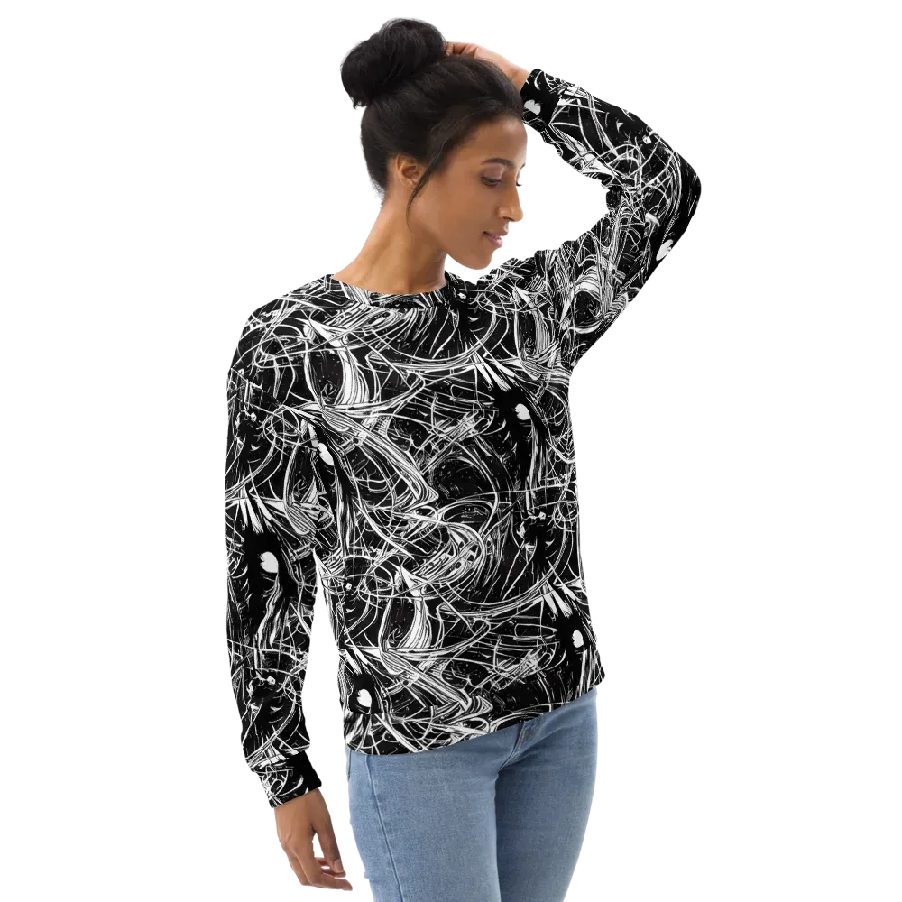 Noir Current on Sweatshirt — Right Front