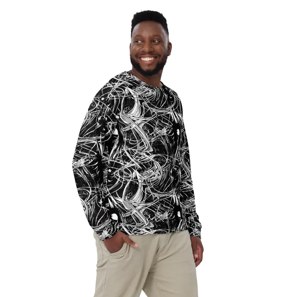 Noir Current on Sweatshirt — Front