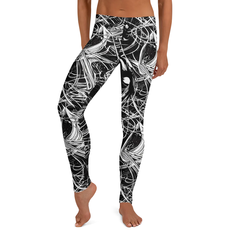 Noir Current on Leggings — Front