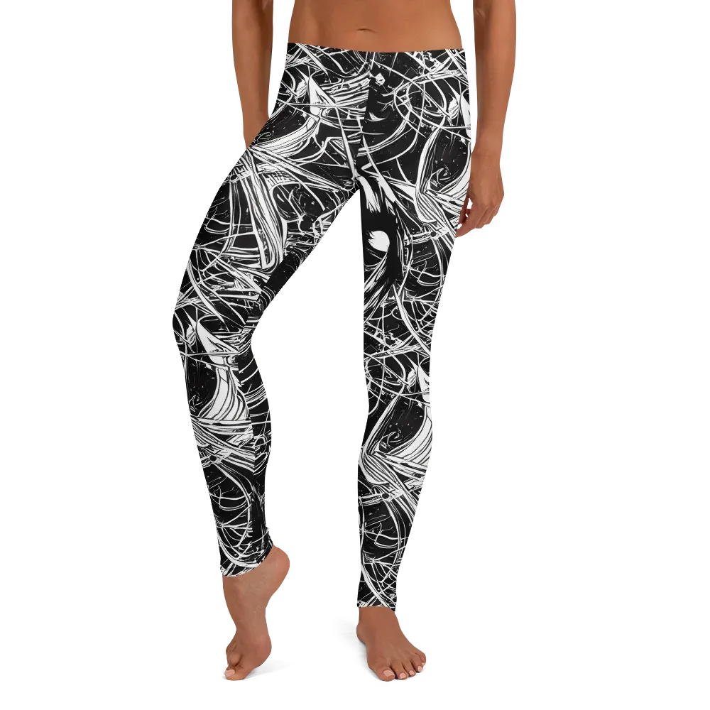 Noir Current on Leggings — Front