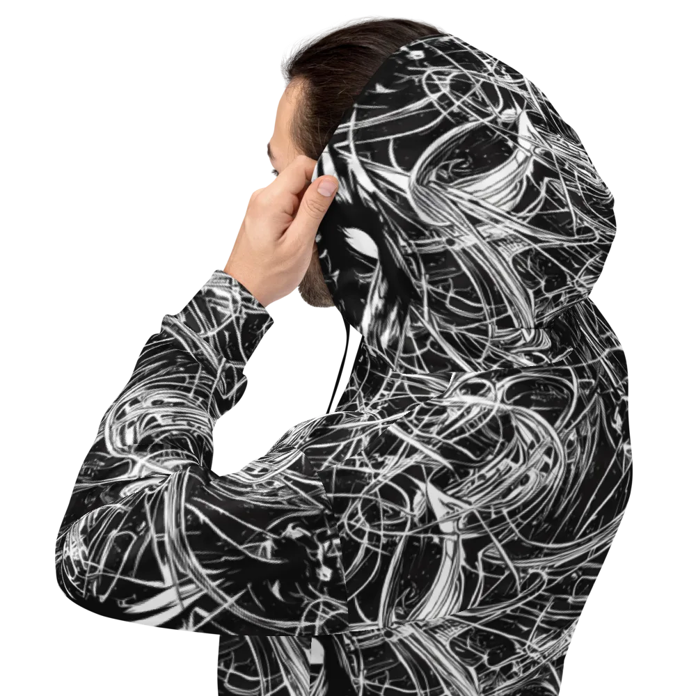 Noir Current on Hoodie — Back