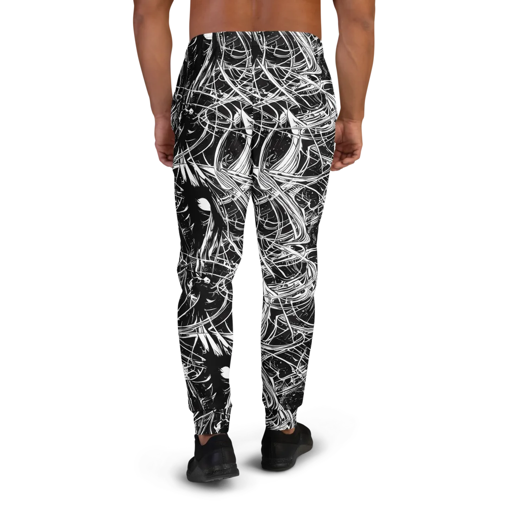 Noir Current on Men's Joggers — Back