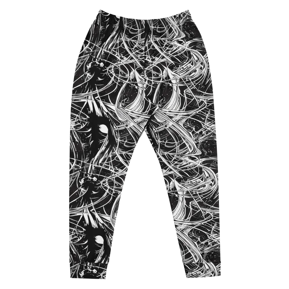 Noir Current on Men's Joggers — Front