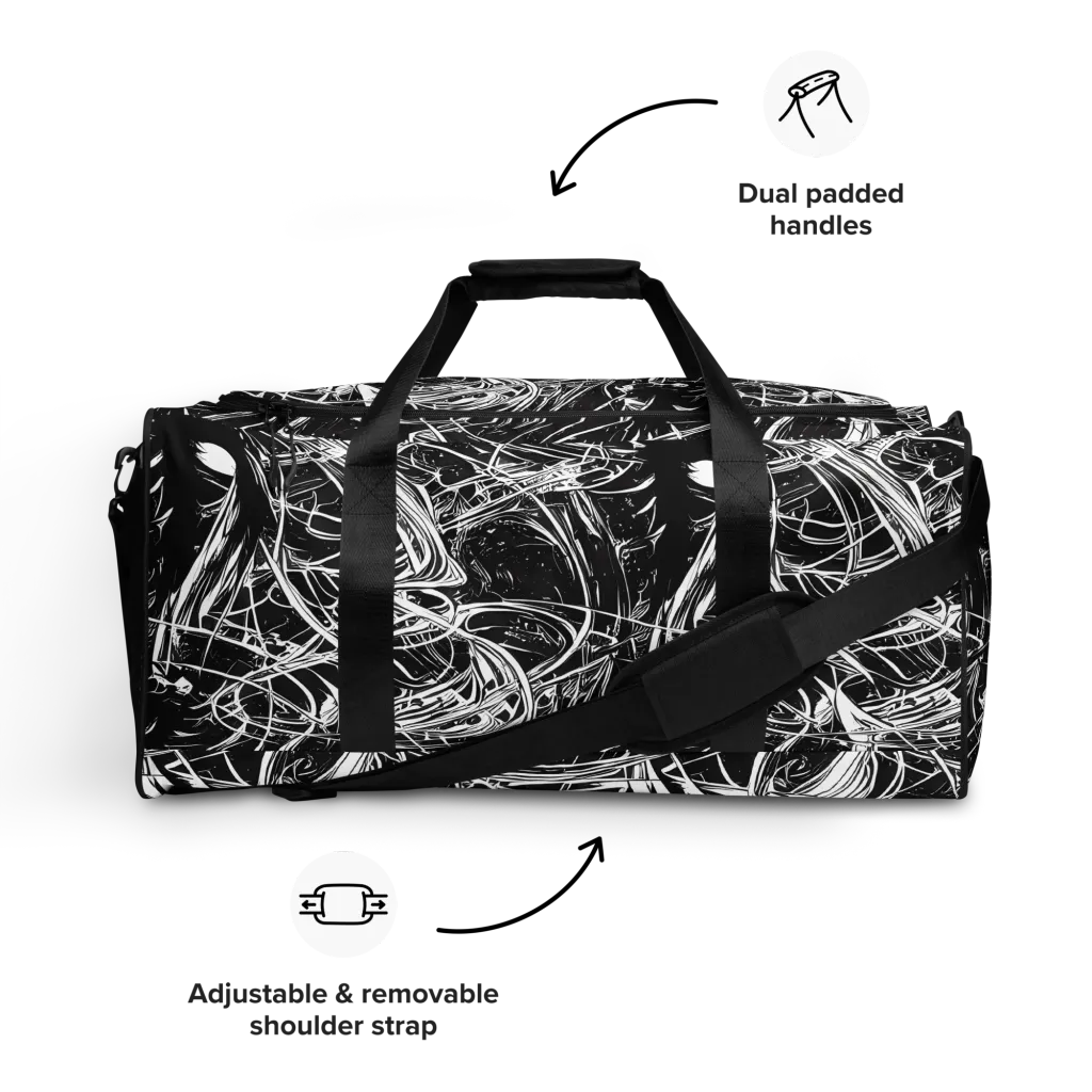 Noir Current on Duffle Bag — Front