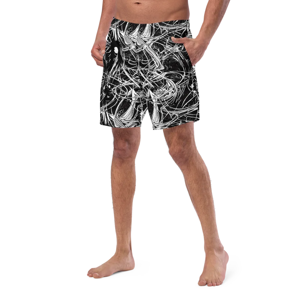 Noir Current on Swim Trunks — Left Front