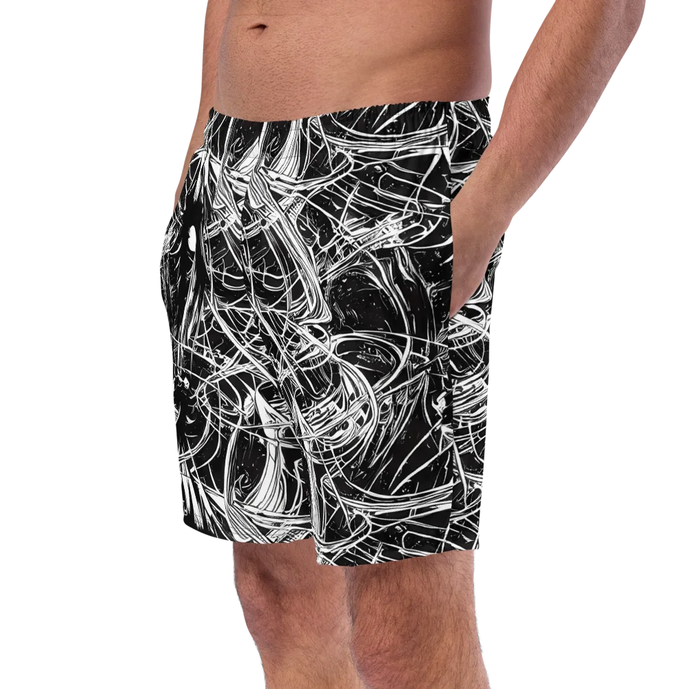 Noir Current on Swim Trunks — Left Front