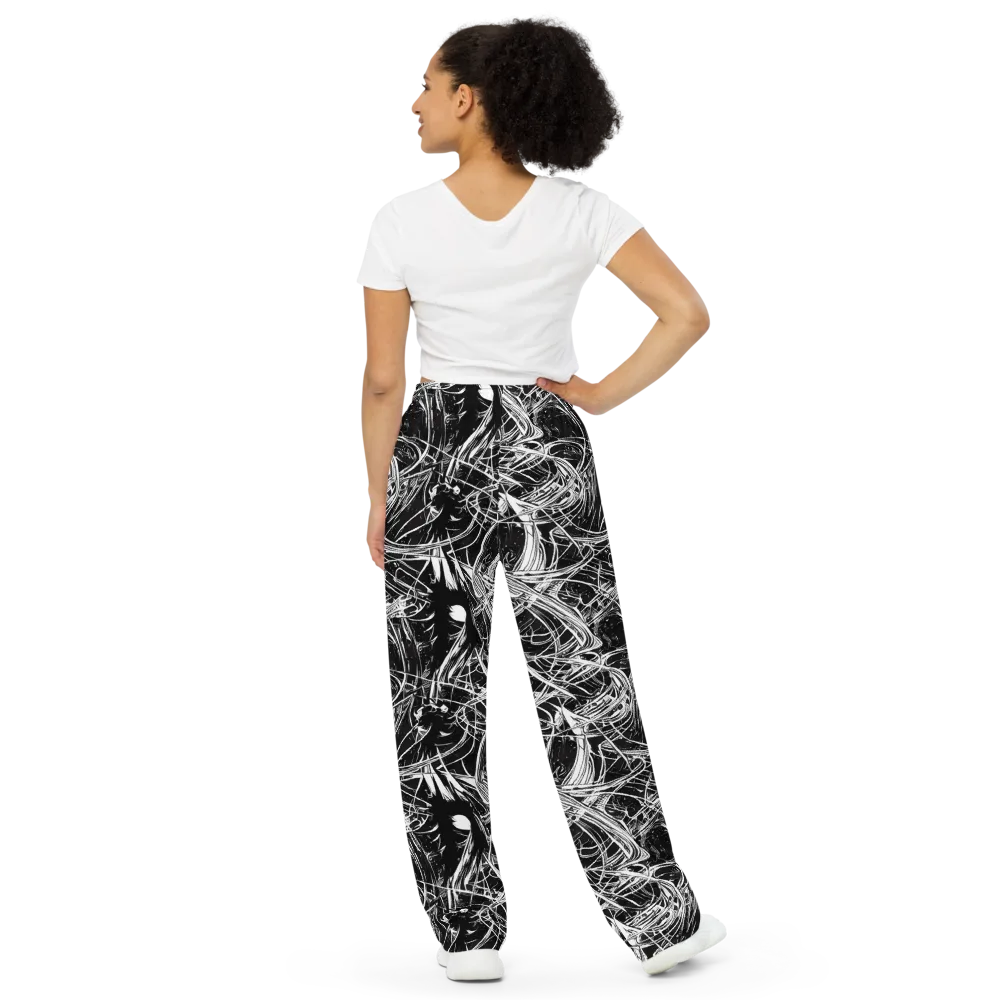 Noir Current on Wide-Leg Pants — Back