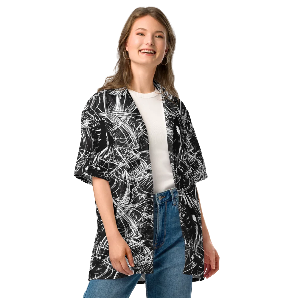 Noir Current on Button Shirt — Front