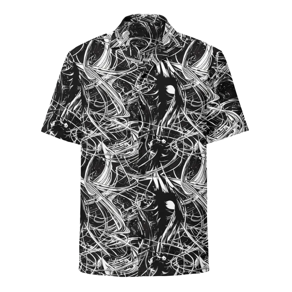 Noir Current on Button Shirt — Front