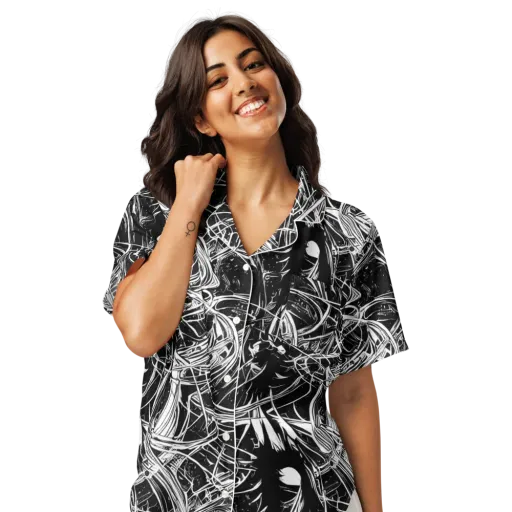 Noir Current on a Women's Short Sleeve Pajama Top
