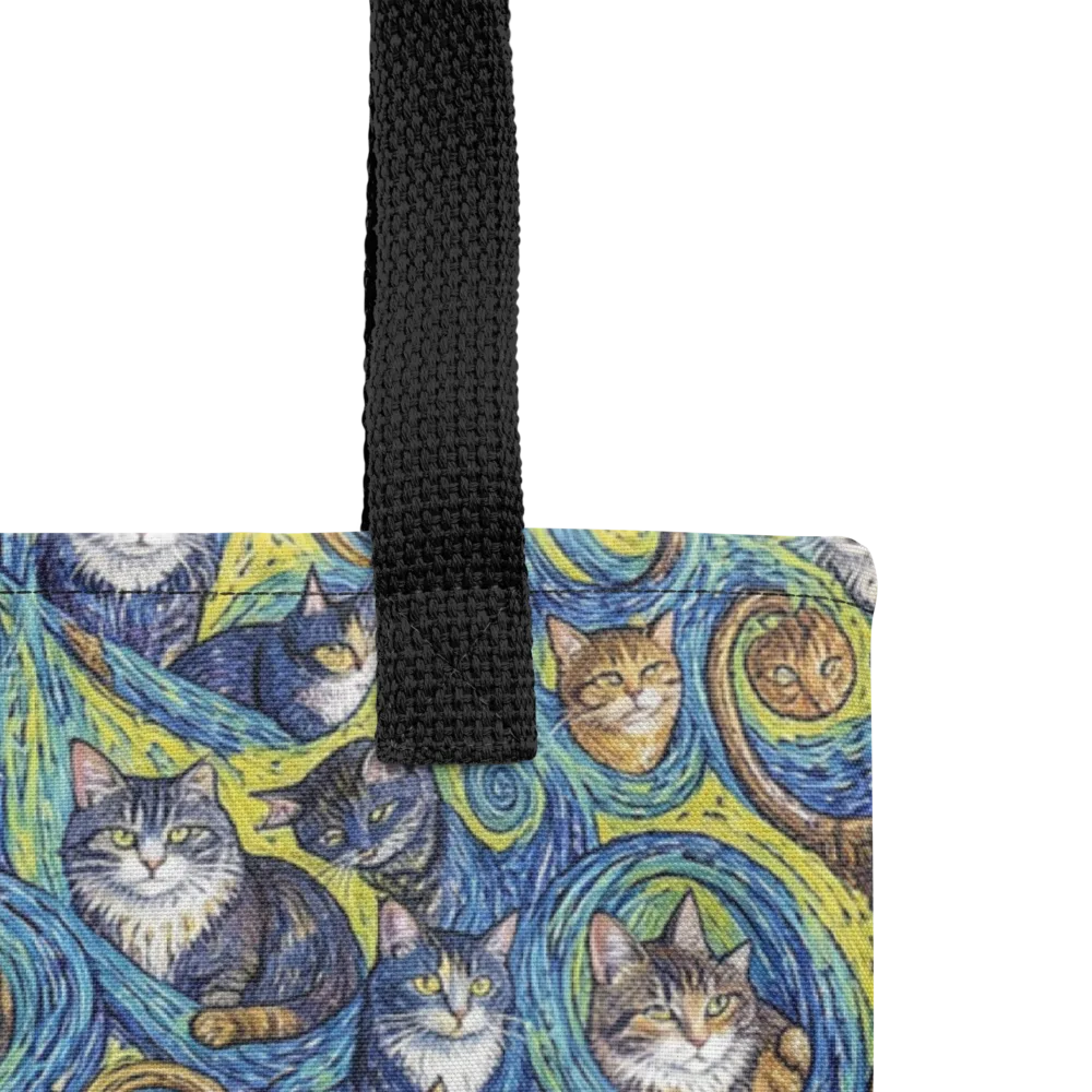 Whiskered Starry Night on Tote Bag — Product details