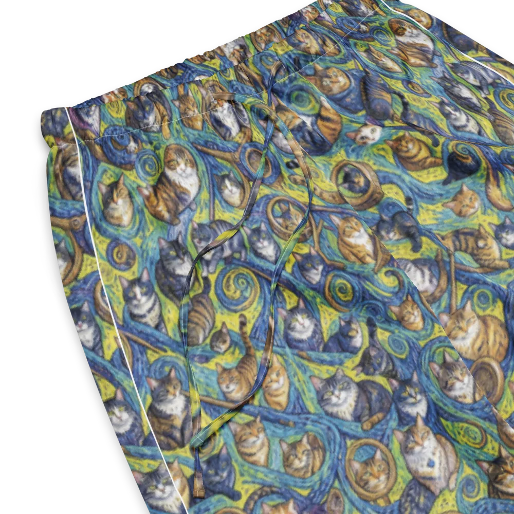Whiskered Starry Night on Women's Pajama Pants — Product details