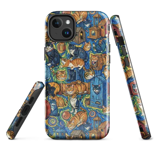 Midnight Meow on a MagSafe Tough Case for iPhone®