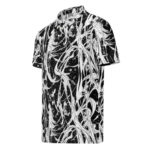 Nocturne Vines on a Men's Slim Fit Polo Shirt