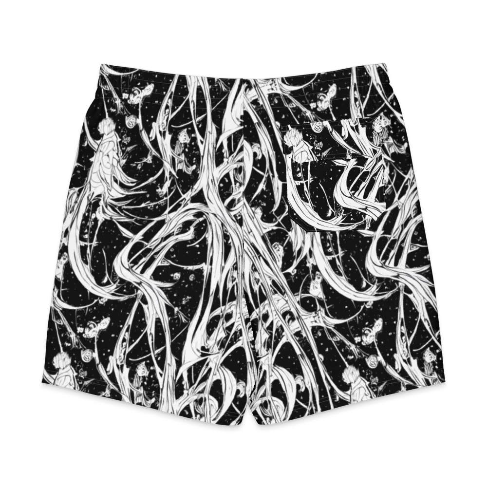 Nocturne Vines on Men's Board Shorts — Back