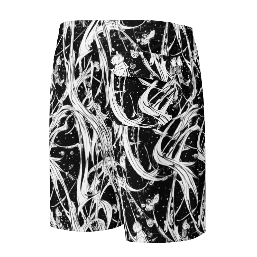 Nocturne Vines on Men's Board Shorts — Back