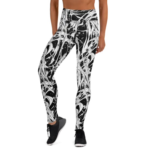 Nocturne Vines on a Yoga Leggings
