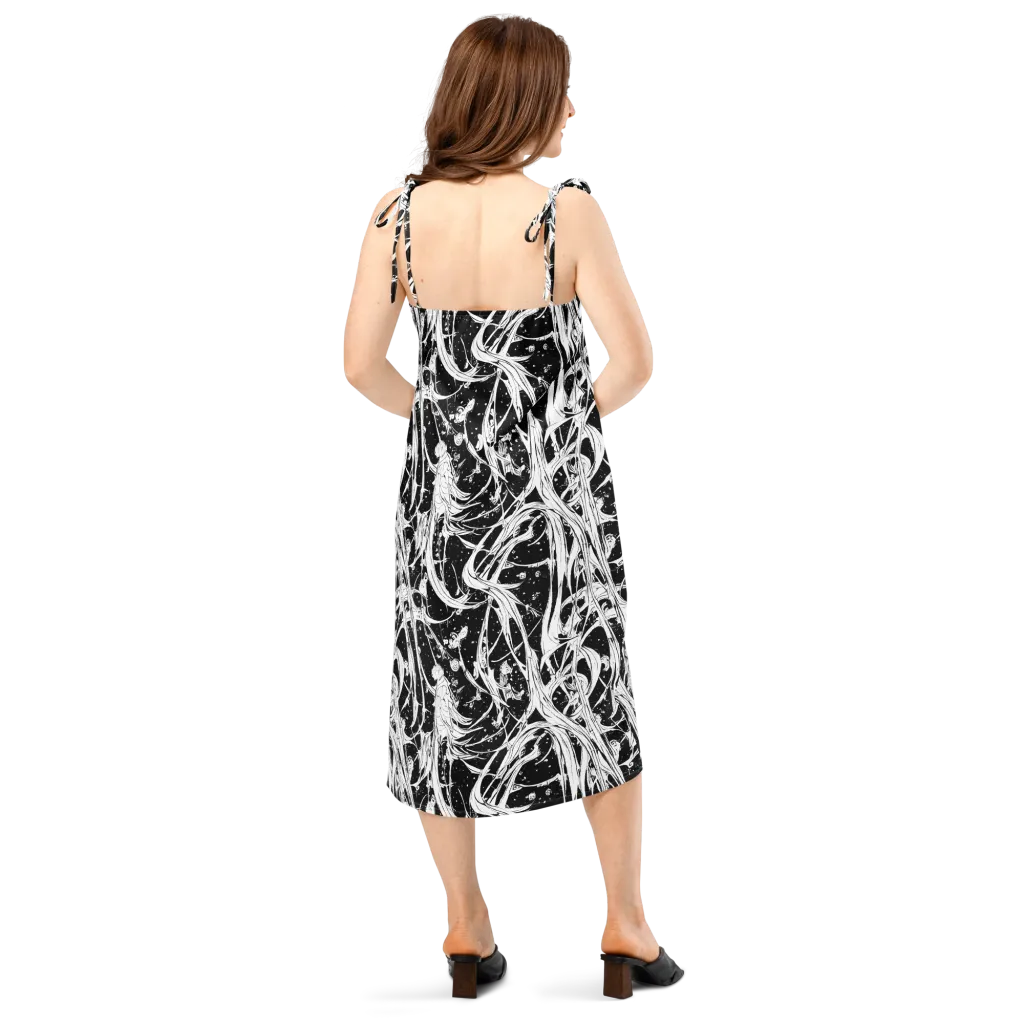 Nocturne Vines on Slip Dress — Back