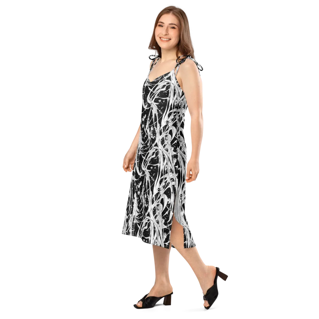 Nocturne Vines on Slip Dress — Left Front