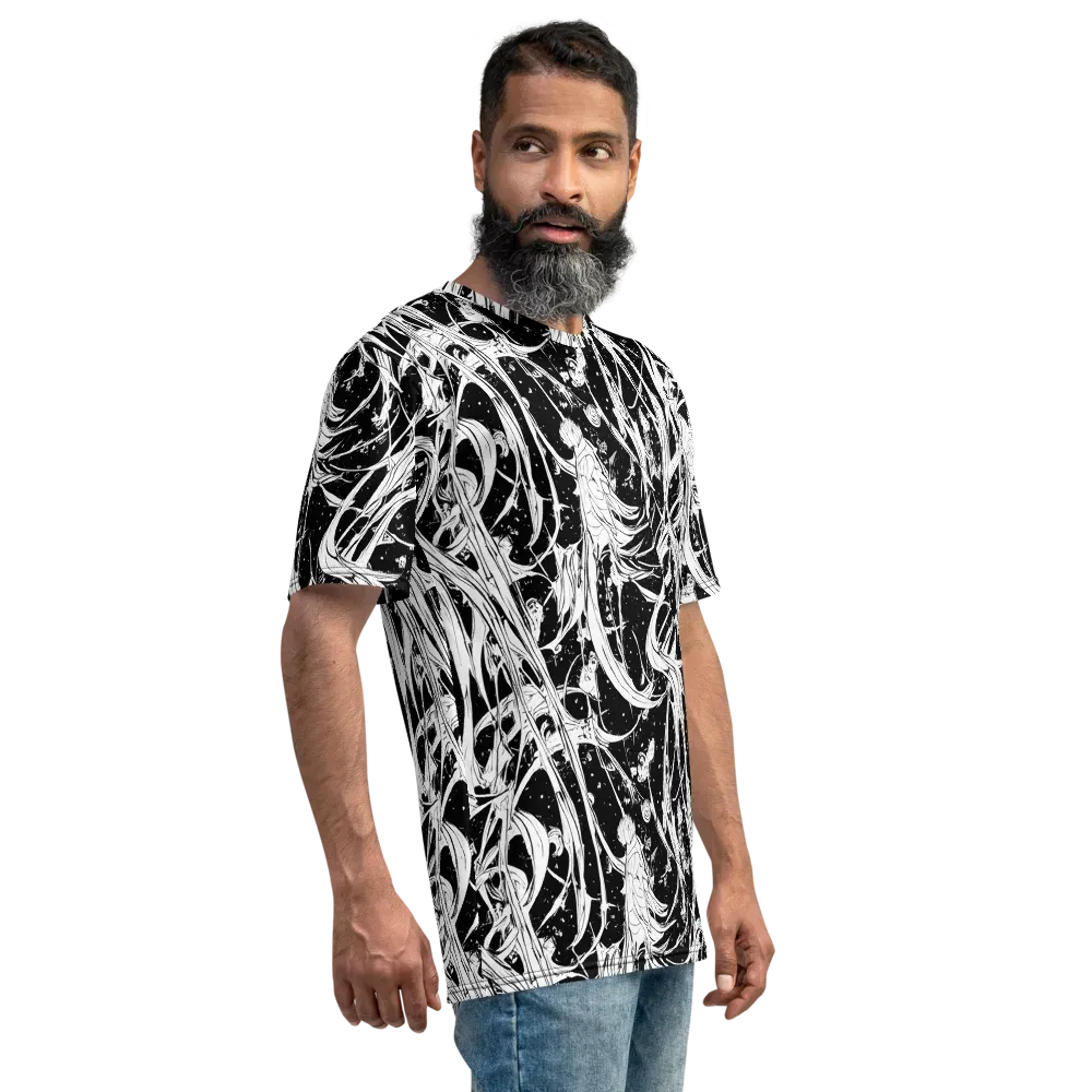 Nocturne Vines on Men's Crew Neck T-Shirt — Right