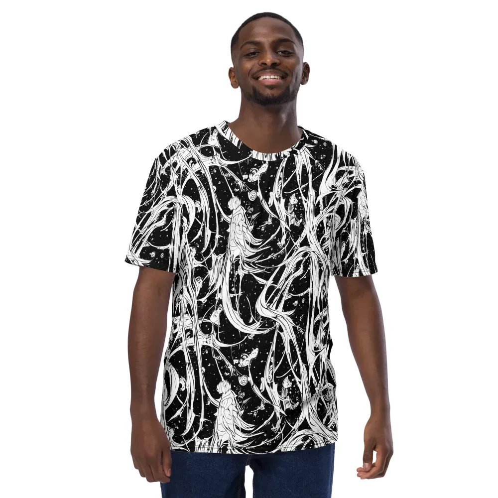 Nocturne Vines on Men's Crew Neck T-Shirt — Front