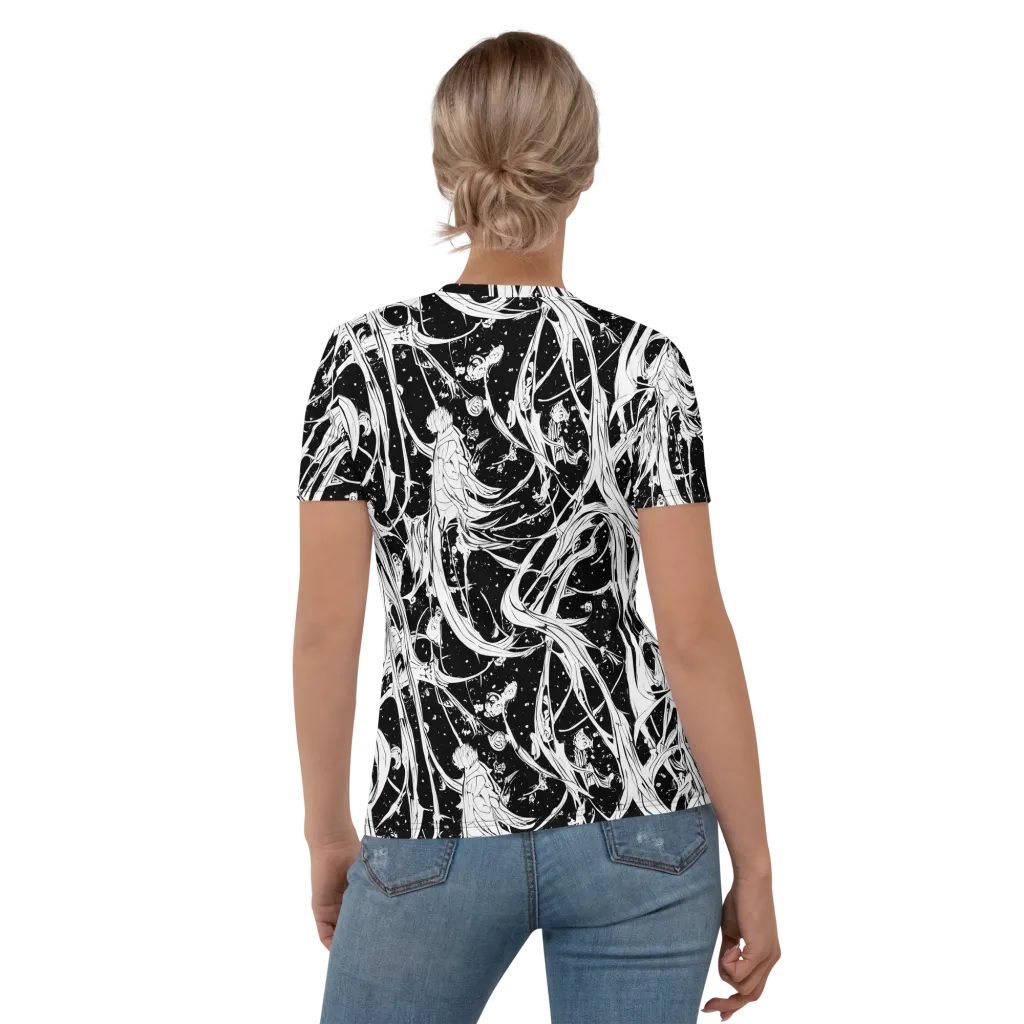 Nocturne Vines on Women's Crew Neck T-Shirt — Back