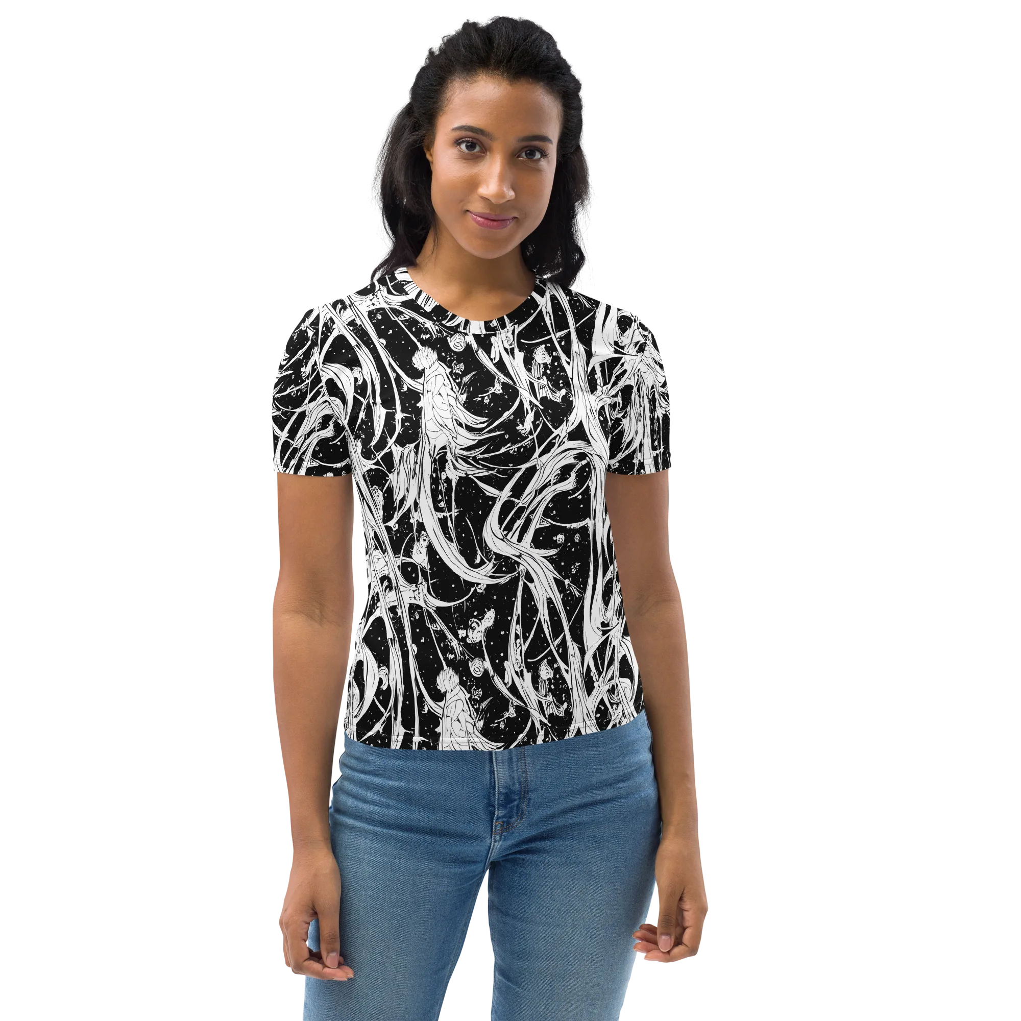 Nocturne Vines on Women's Crew Neck T-Shirt — Front