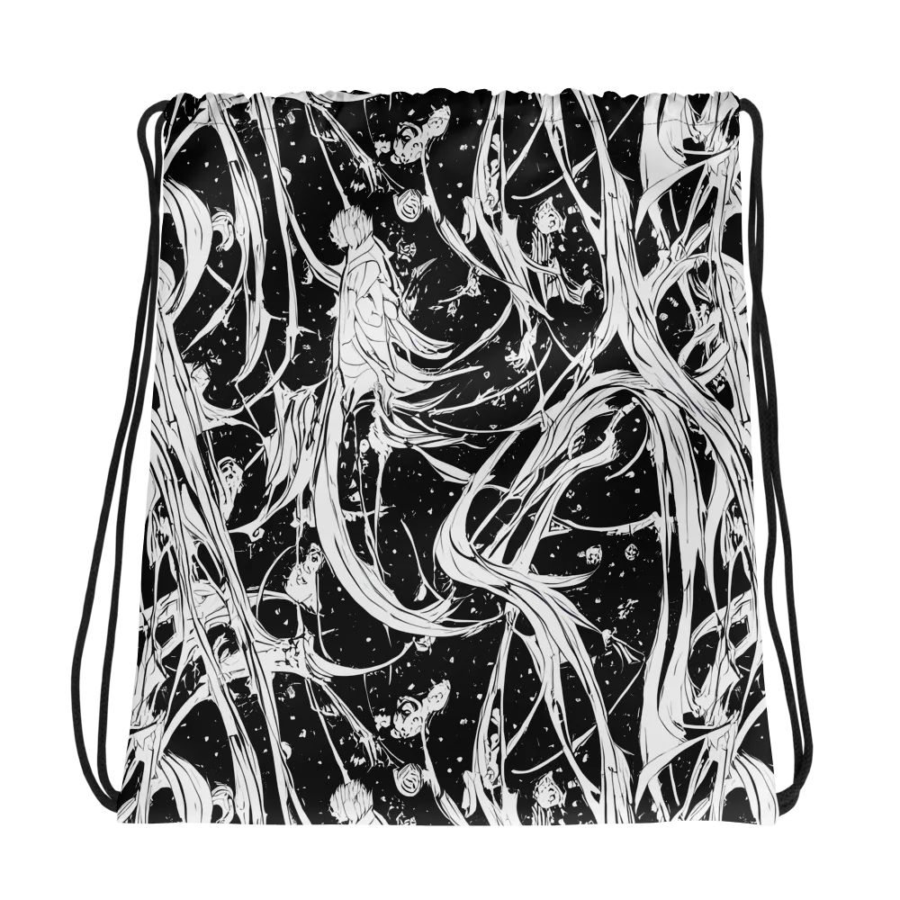 Nocturne Vines on Drawstring Bag — Photo