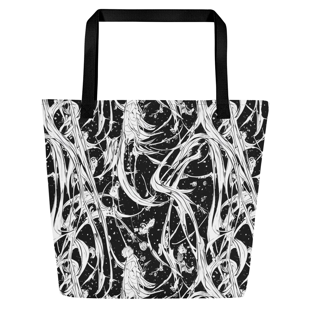 Nocturne Vines on Large Tote Bag W/ Pocket — Front