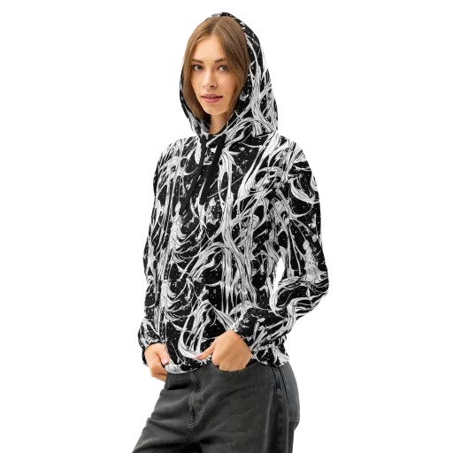 Nocturne Vines on a Cotton Hoodie