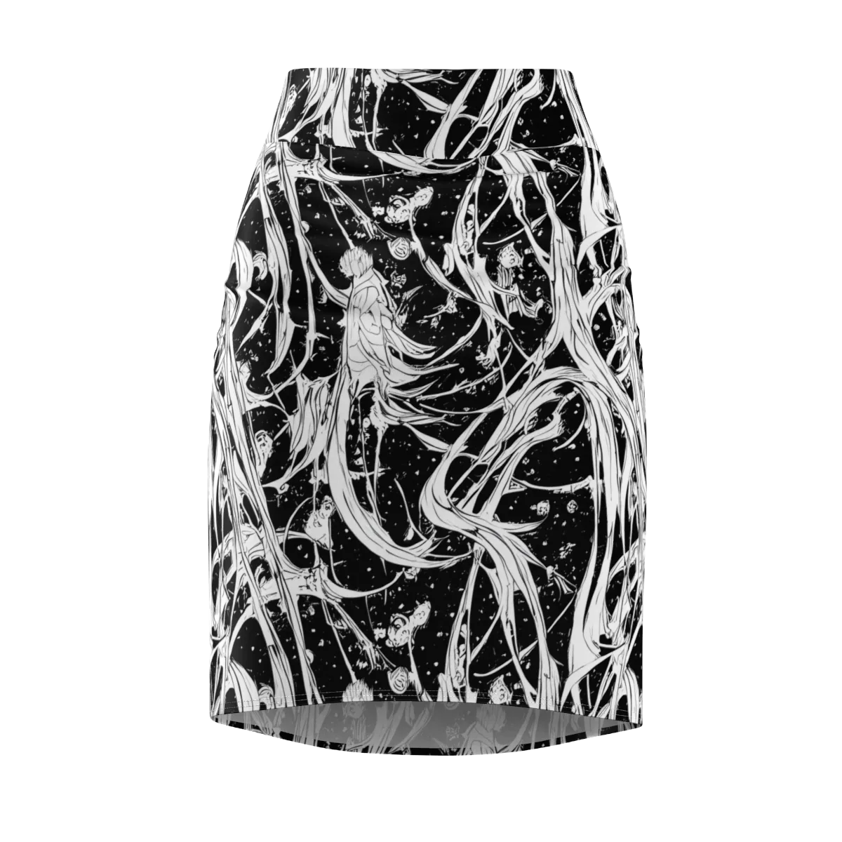 Nocturne Vines on Pencil Skirt — Front