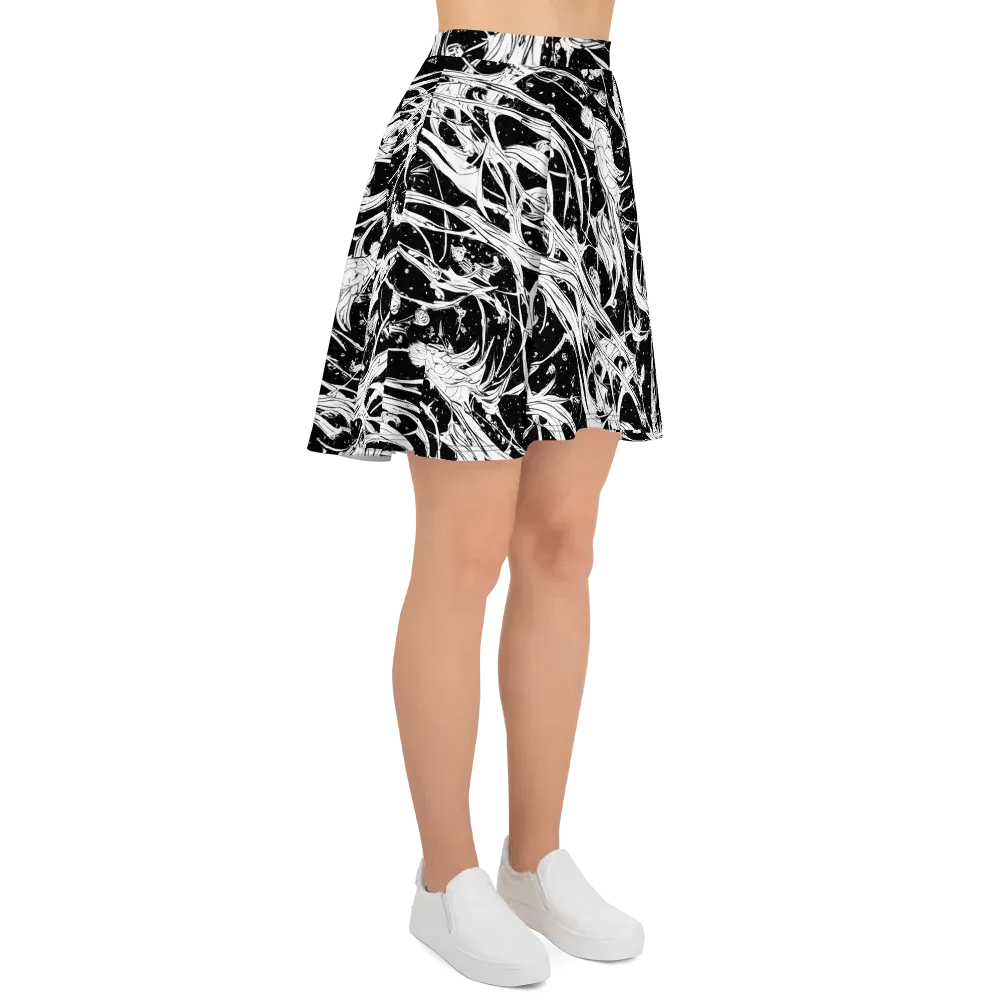 Nocturne Vines on Skater Skirt — Right