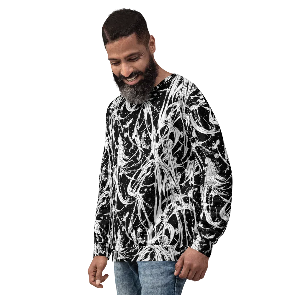 Nocturne Vines on Sweatshirt — Left Front