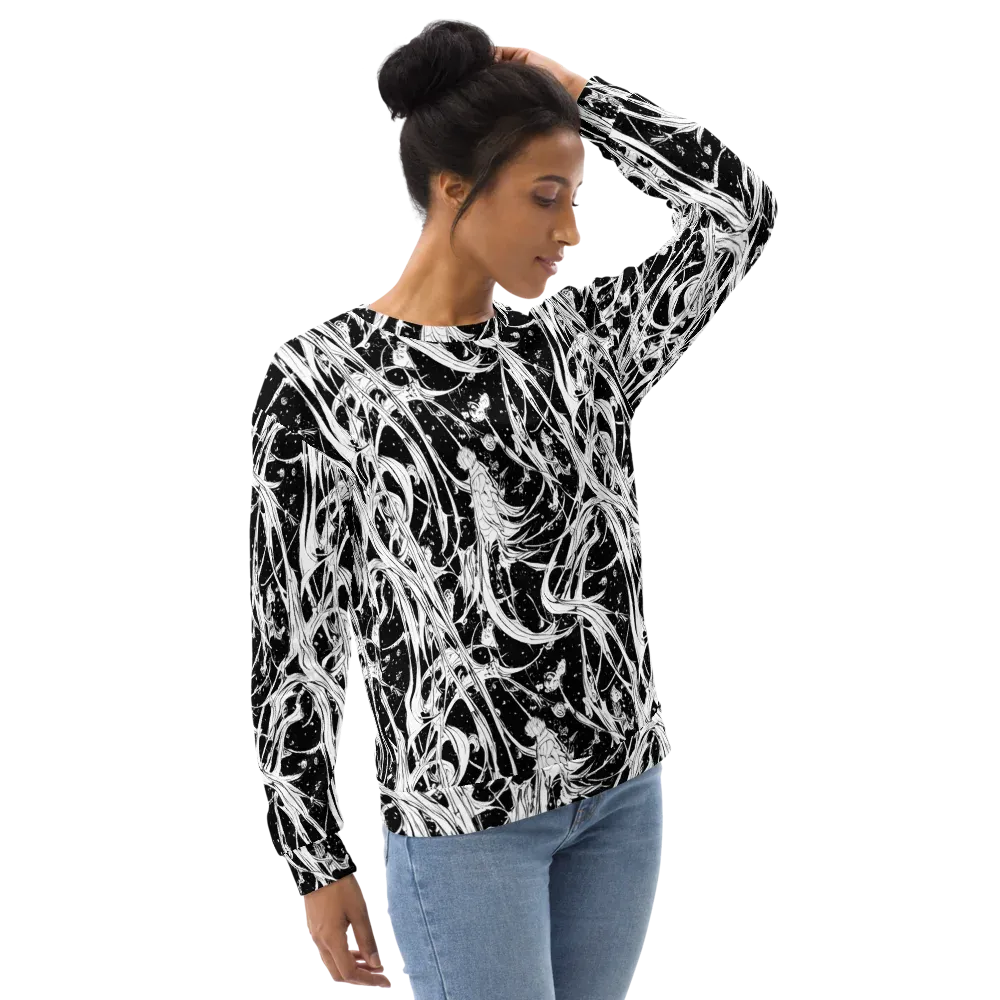 Nocturne Vines on Sweatshirt — Right Front