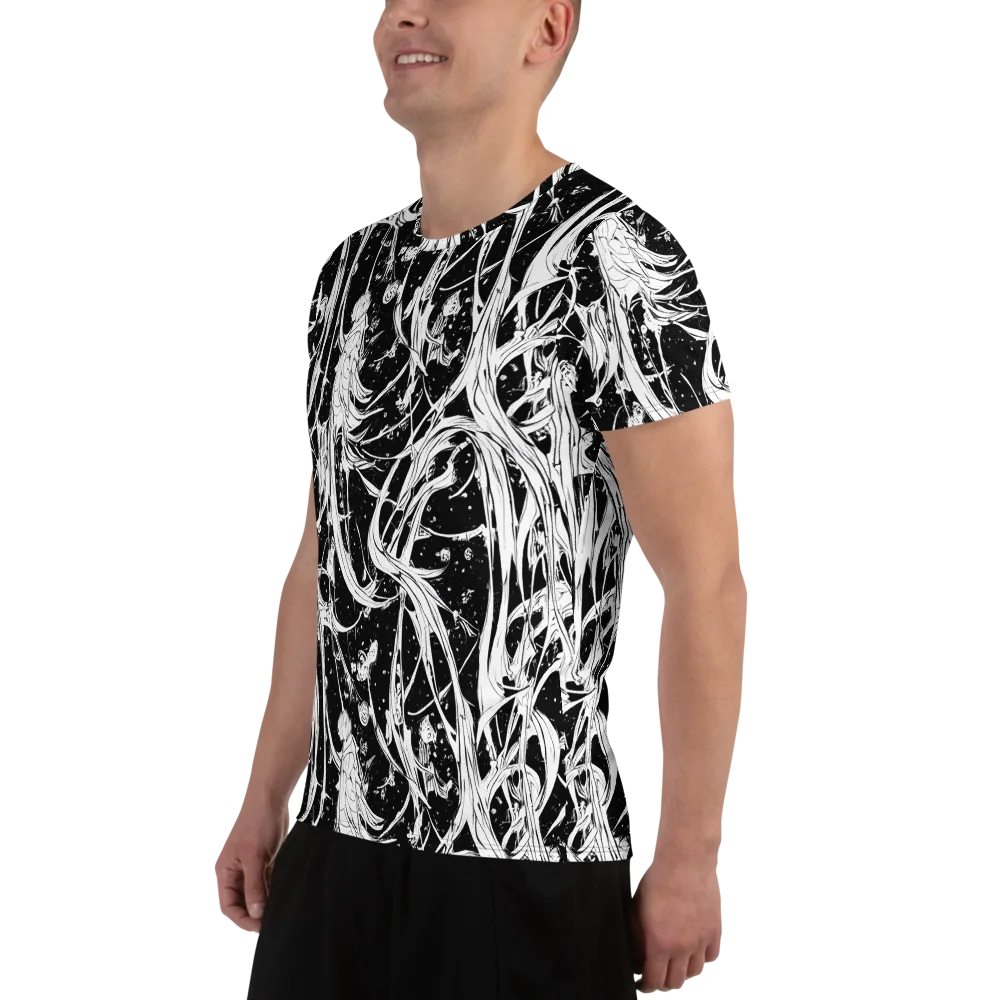Nocturne Vines on Men's Athletic T-Shirt — Left