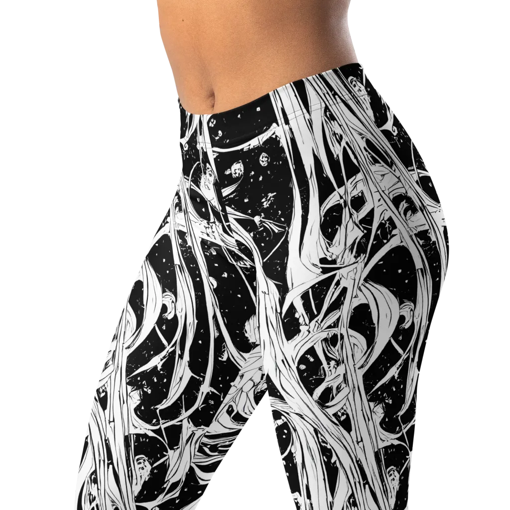 Nocturne Vines on Leggings — Left Front