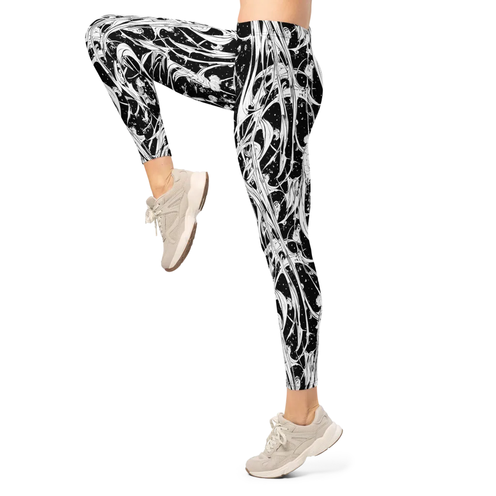 Nocturne Vines on Leggings — Left
