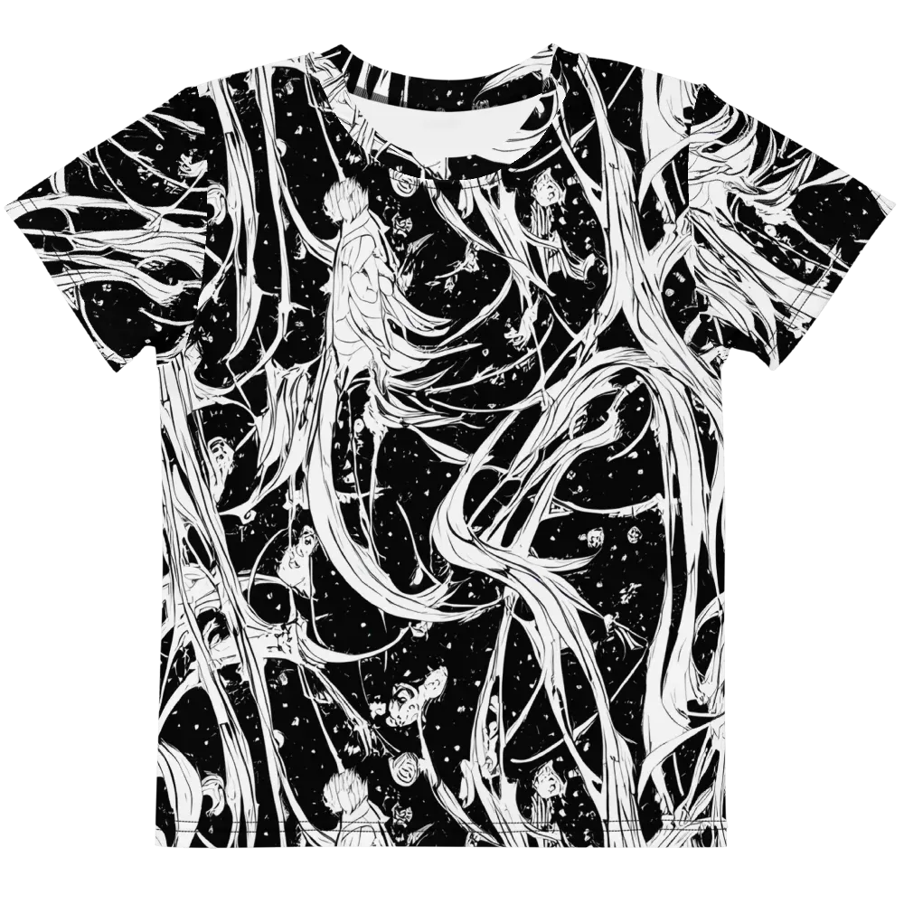 Nocturne Vines on Kids Crew Neck T-Shirt — Front