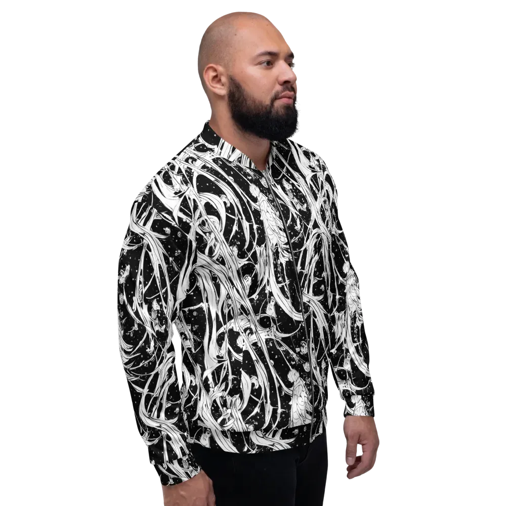 Nocturne Vines on Bomber Jacket — Right